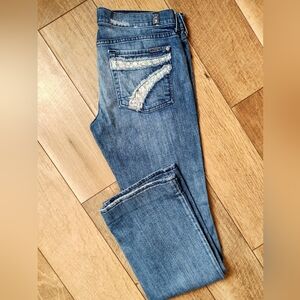 7 for all mankind Ditsy Adara bootcut sz 32
